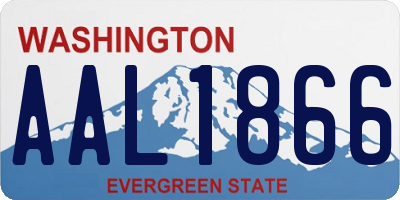WA license plate AAL1866