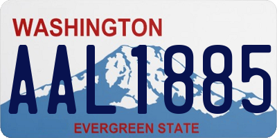 WA license plate AAL1885