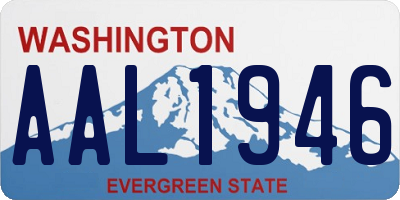 WA license plate AAL1946