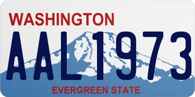 WA license plate AAL1973