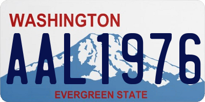 WA license plate AAL1976