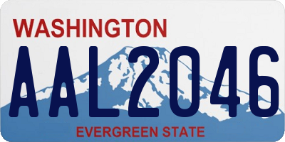 WA license plate AAL2046