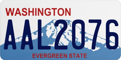 WA license plate AAL2076