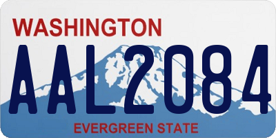WA license plate AAL2084