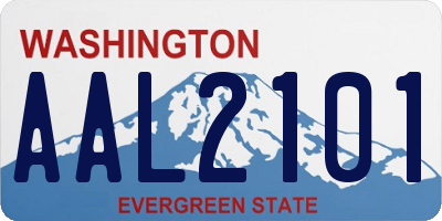 WA license plate AAL2101