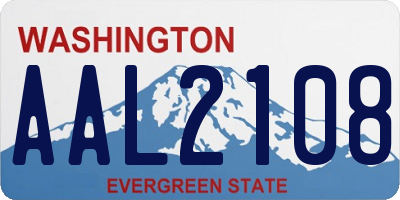 WA license plate AAL2108