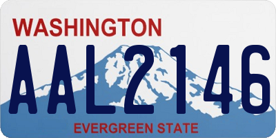 WA license plate AAL2146