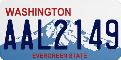 WA license plate AAL2149