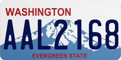 WA license plate AAL2168