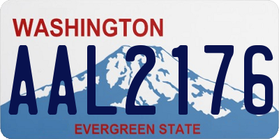 WA license plate AAL2176
