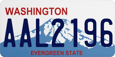 WA license plate AAL2196