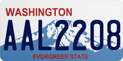 WA license plate AAL2208