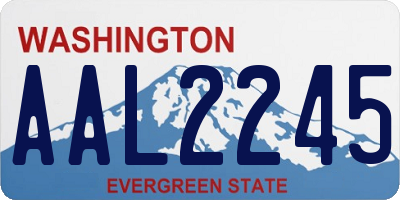 WA license plate AAL2245