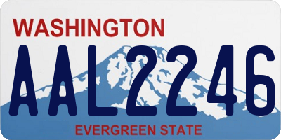 WA license plate AAL2246