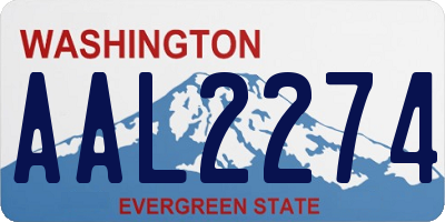 WA license plate AAL2274