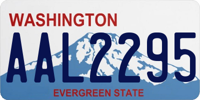 WA license plate AAL2295