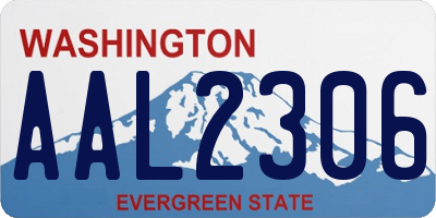 WA license plate AAL2306