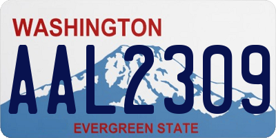 WA license plate AAL2309