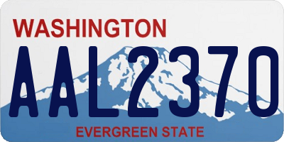 WA license plate AAL2370