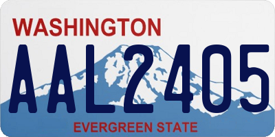 WA license plate AAL2405