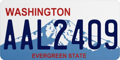 WA license plate AAL2409