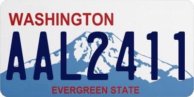 WA license plate AAL2411