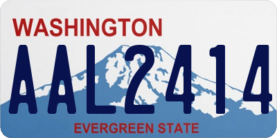 WA license plate AAL2414