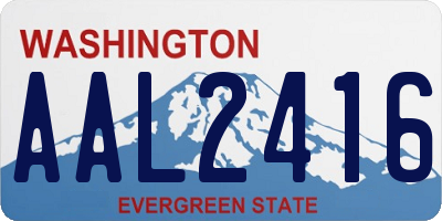 WA license plate AAL2416