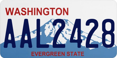 WA license plate AAL2428