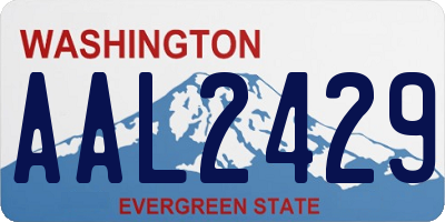 WA license plate AAL2429