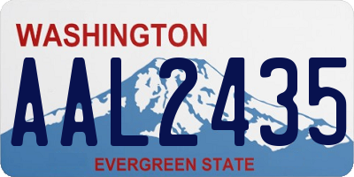 WA license plate AAL2435