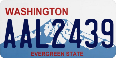 WA license plate AAL2439