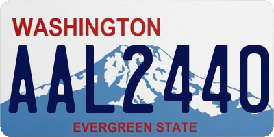 WA license plate AAL2440