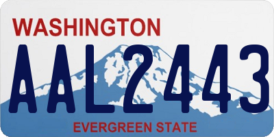 WA license plate AAL2443