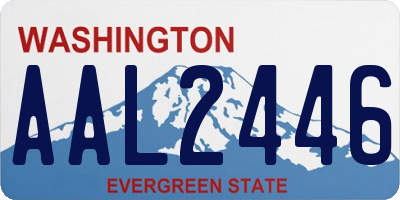 WA license plate AAL2446