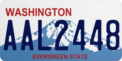 WA license plate AAL2448