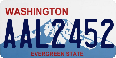 WA license plate AAL2452