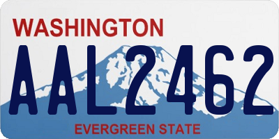 WA license plate AAL2462