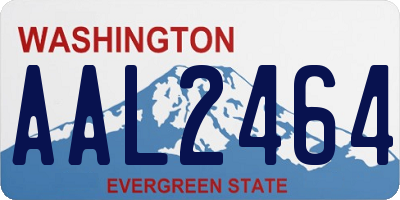 WA license plate AAL2464