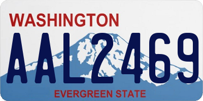 WA license plate AAL2469