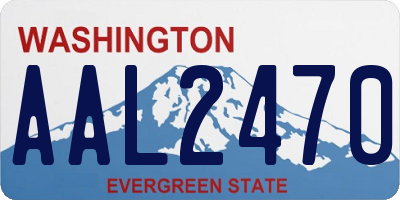 WA license plate AAL2470