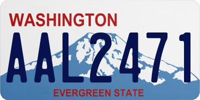 WA license plate AAL2471