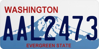 WA license plate AAL2473