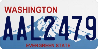 WA license plate AAL2479