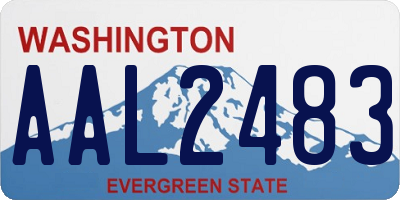 WA license plate AAL2483