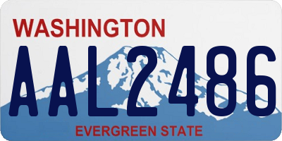 WA license plate AAL2486