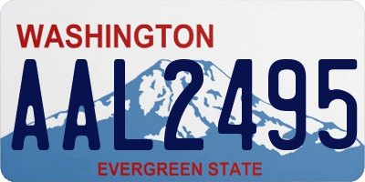 WA license plate AAL2495