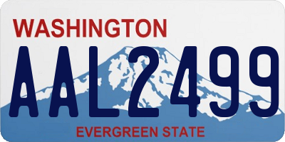 WA license plate AAL2499