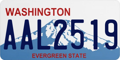 WA license plate AAL2519