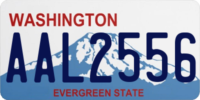 WA license plate AAL2556